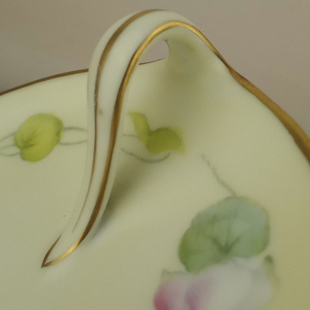 Vintage P.T. hand painted Bavaria Tirscenreuth appetizer plate art nouveau - Picture 6 of 9